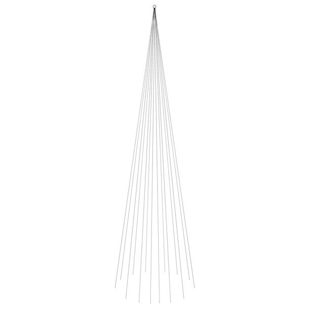 The Holiday Aisle® Christmas Tree on Flagpole Warm White Wayfair